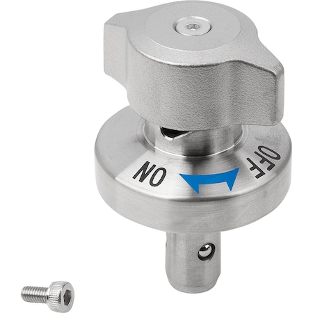 Kipp Ball Lock Pin W Rotary Actuation, D1=10, L2=27, 5, Stainless Steel Bright, Comp:Stainless Steel K1064.11028
